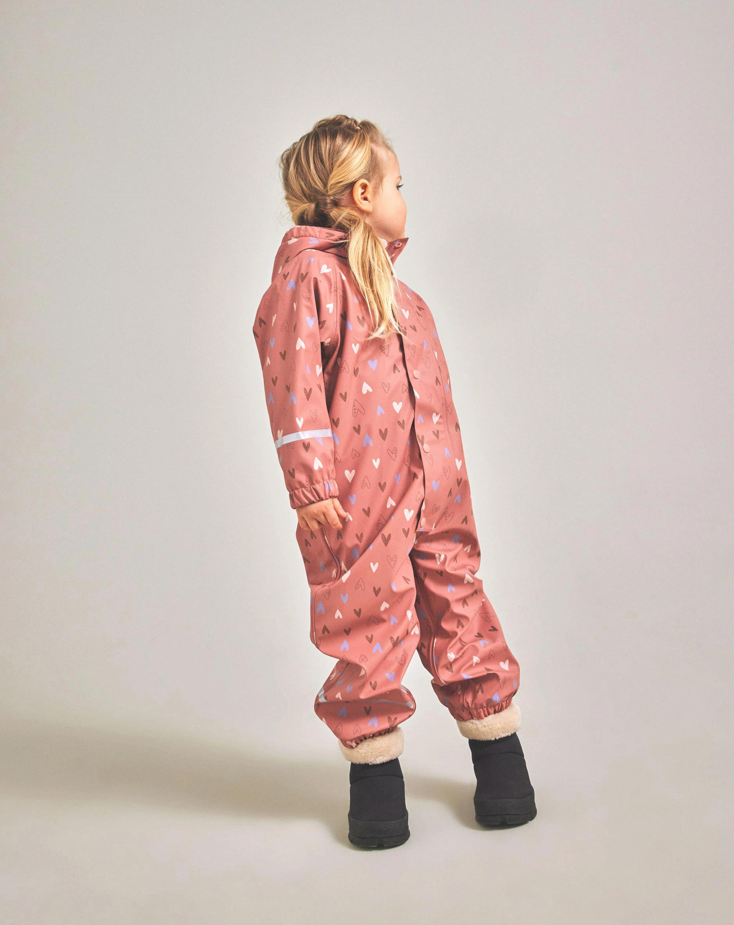 Regen-Overall NMFDRY - HEART AOP in old rose
