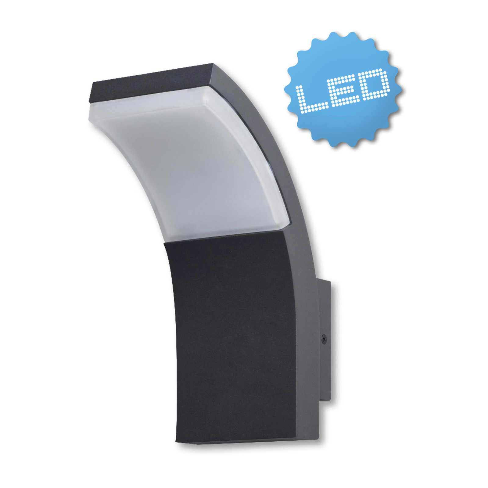 LED-Außenwandleuchte ORBIS - anthrazit - 8,4 cm