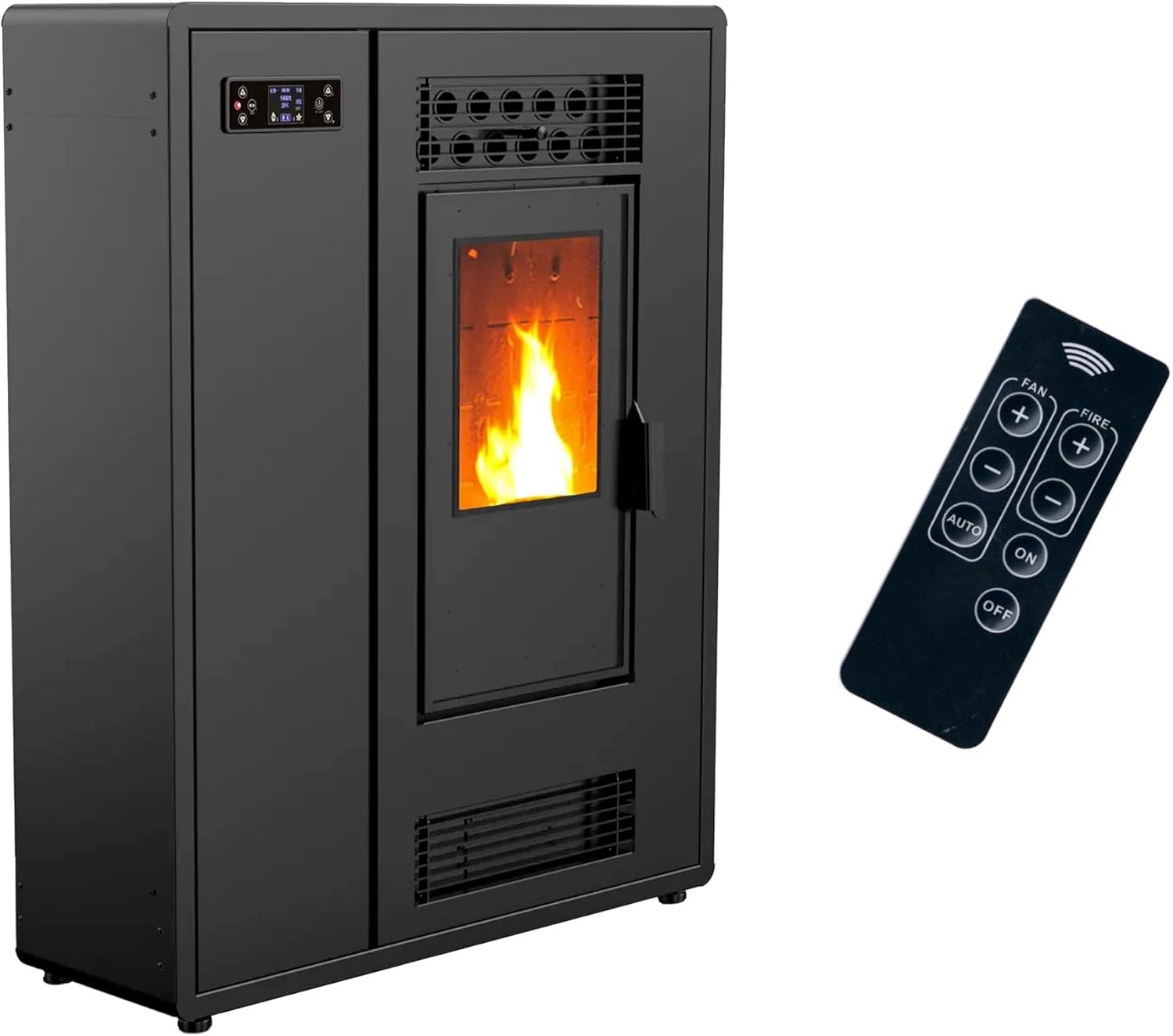 Sannover Air Slim Astral Pelletofen 12,2 kW schwarz