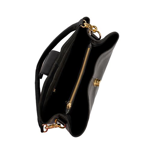 Re:Designed Carola Big Skuldertaske, Black/Gold