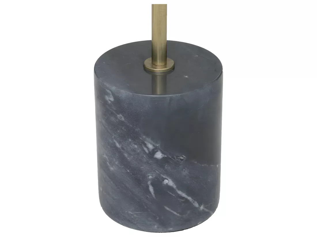 Table d'appoint Table à café en Marbre Gris Foncé H 61 cm