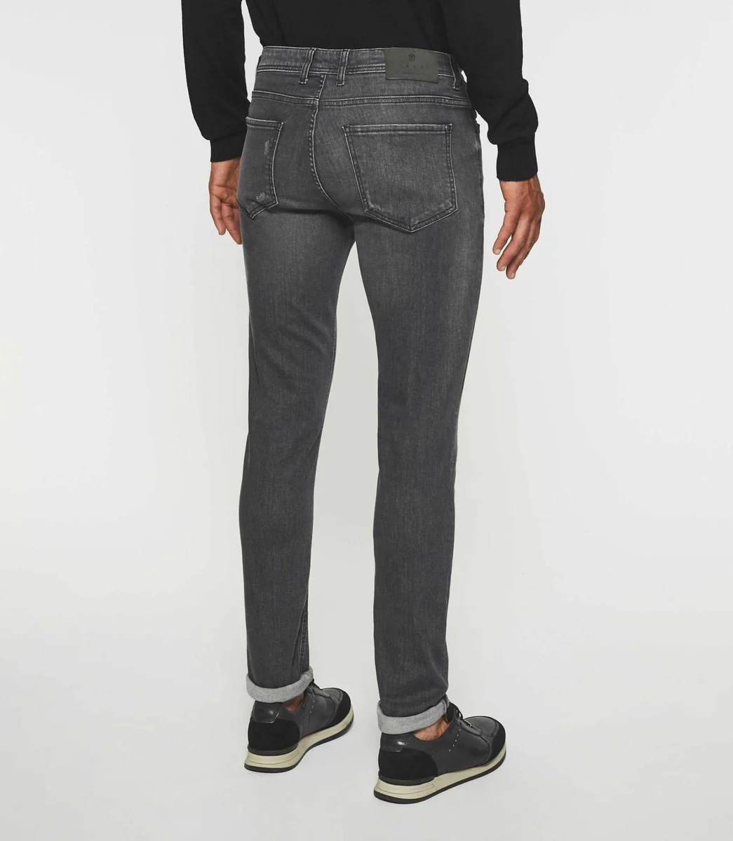 Jean super slim denim gris moyen EFFET