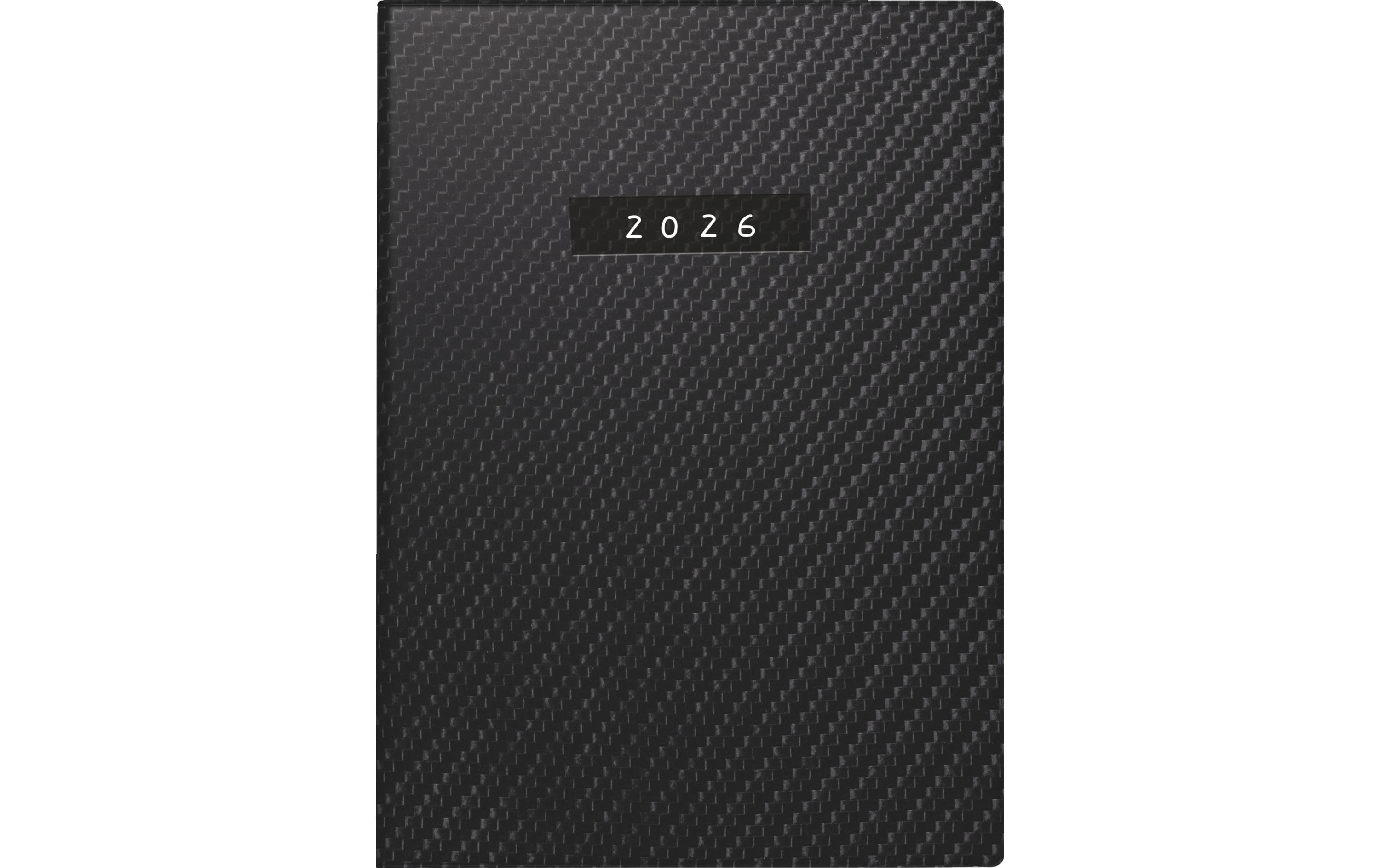 Taschenagenda Technik III Carbon 2026, SchwarzTagesplaner