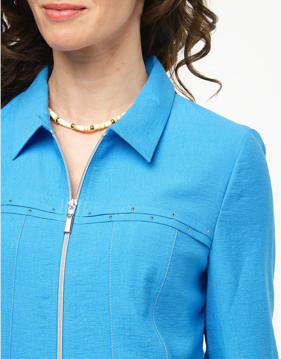 Veste chic bleu azur