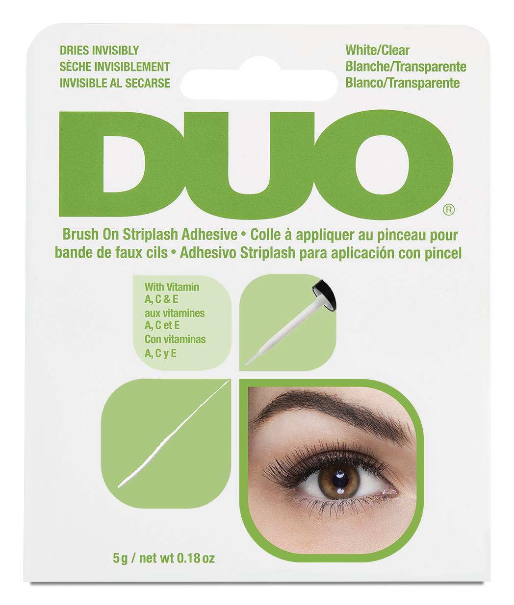 Duo Brush On Clear Adhesive With Vitamins