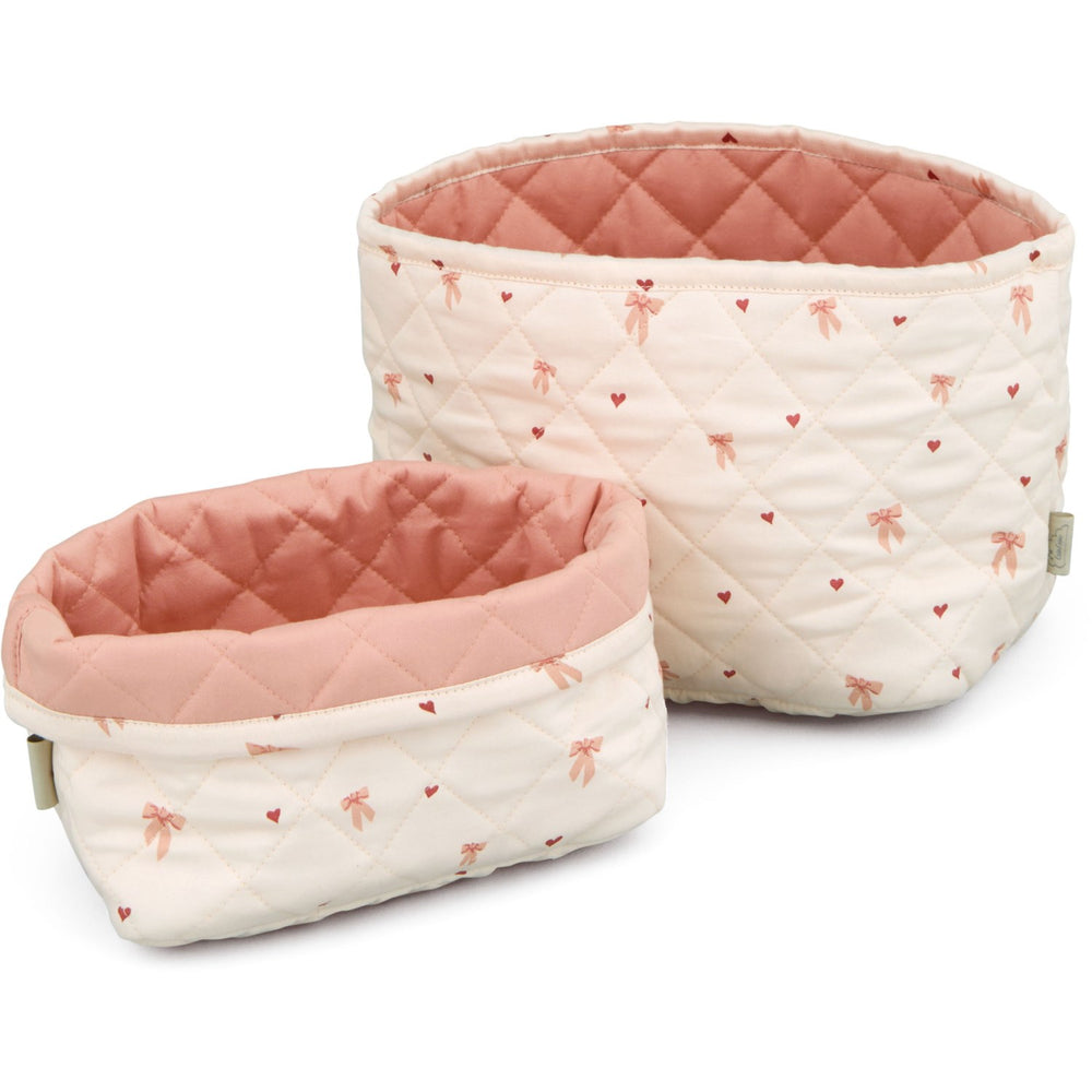 Køb Cam Cam Copenhagen Bows Quilted Opbevaringskurv 2-pak