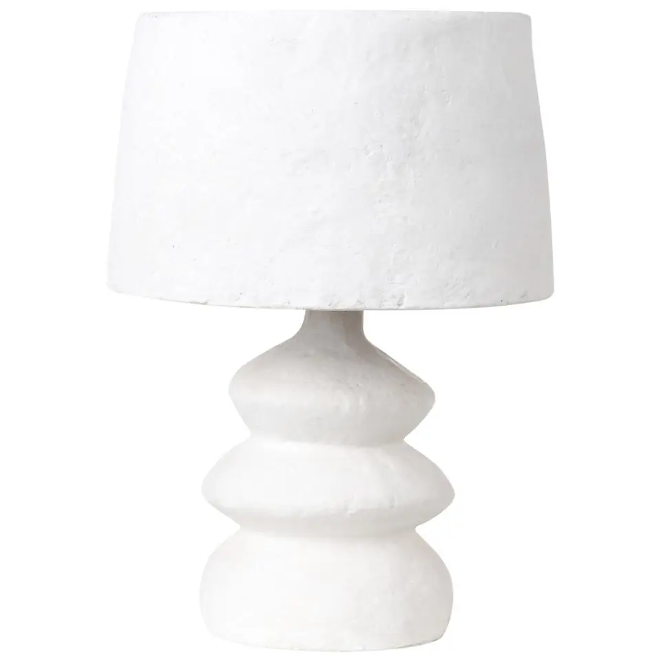 ARAPEY - Tafellamp - Wit - Papier-maché