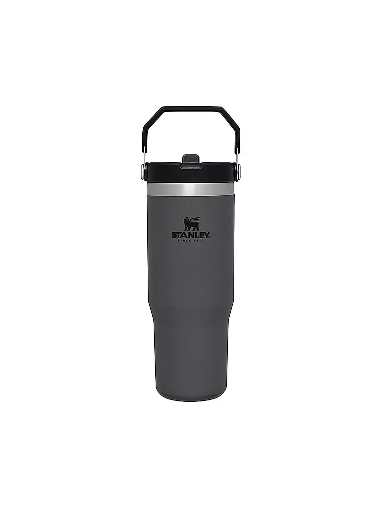 STANLEY Isolierflasche - Thermosflasche STANLEY CLASSIC ICEFLOW FLIP STRAW TUMBLER 0,89l grau