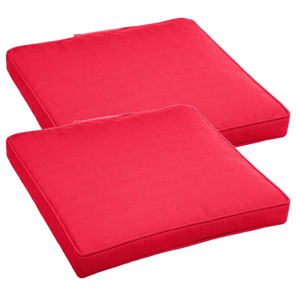 Hesperide Stoelkussens - binnen/ buiten stoelen - rood - 40x4 cm