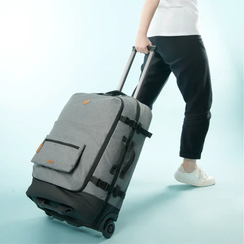 Valise souple 2 roues medium Getaria gris