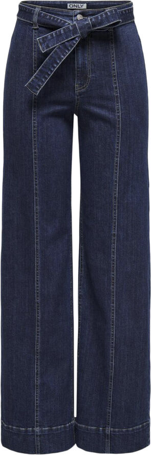 ONLY ONLMADISON BLUSH HW WIDE BELT DNM B Dark blue denim