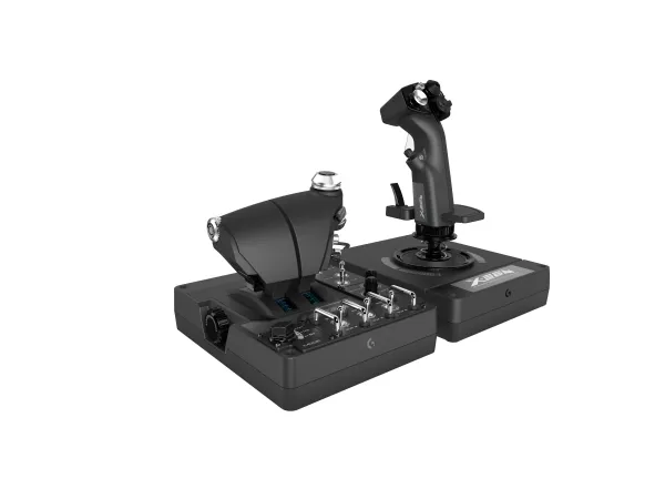 LOGITECH G Saitek Pro Flight X56 Rhino - Joystick og speeder - kabling - for PC
