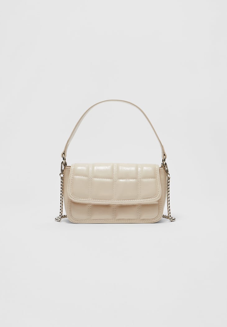 Bolsa acolchoada brilhante