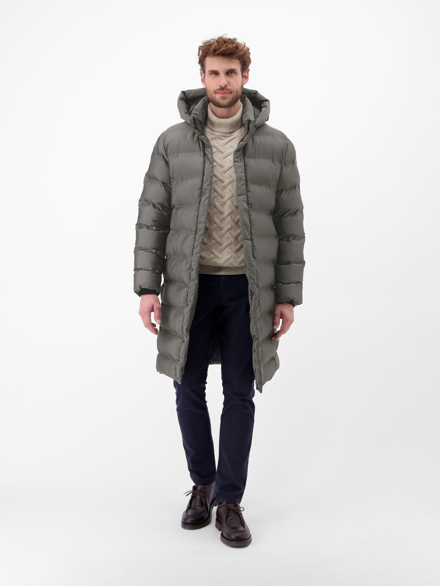 LERROS Wintermantel »LERROS Herren Stepp-Parka mit abnehmbarer Kapuze«, Keine Angabe