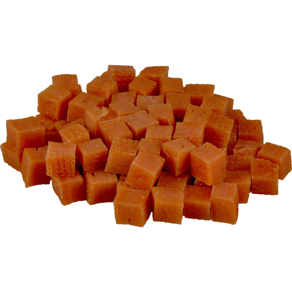 Friandises hapki petits cubes de canard 85 g pour chien