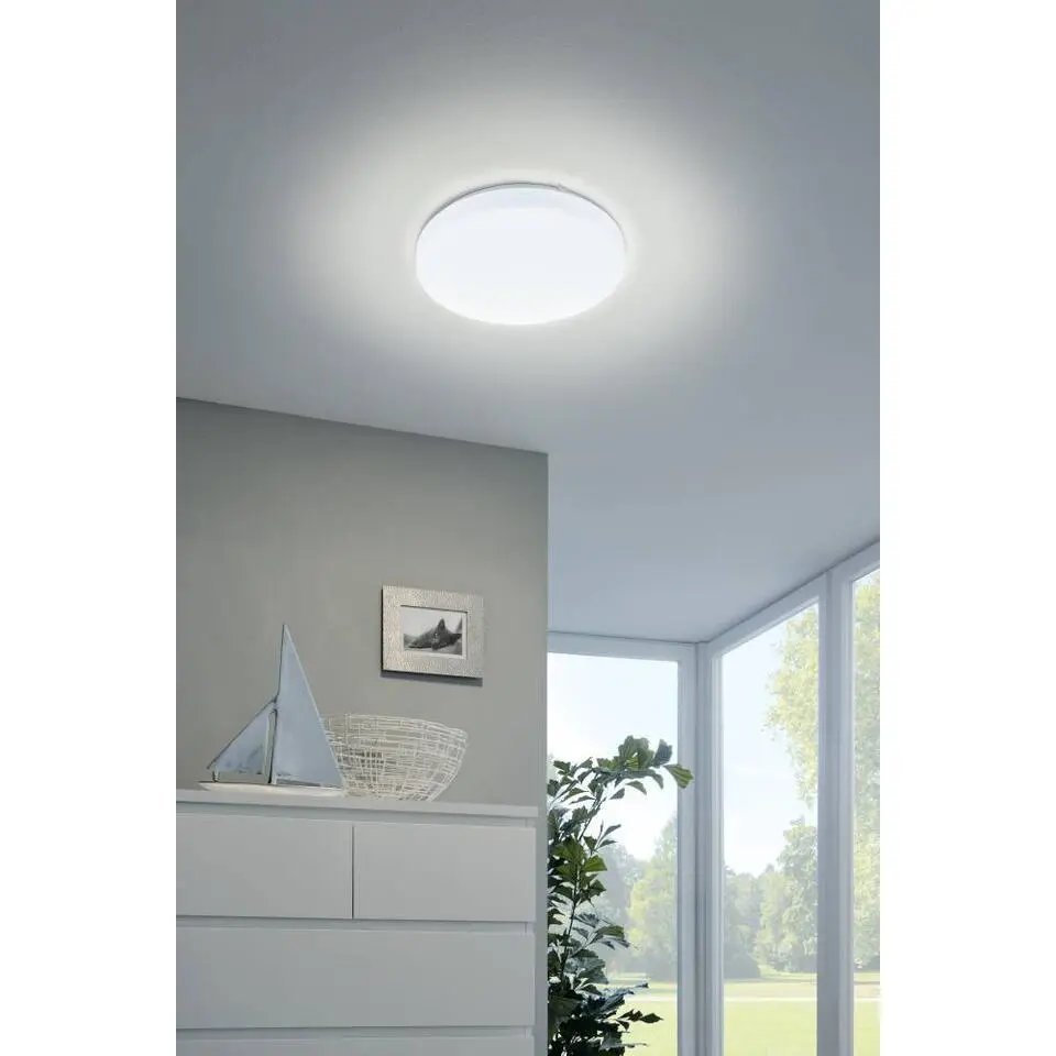 EGLO Frania Plafonnière - LED - Kunststof - Wit