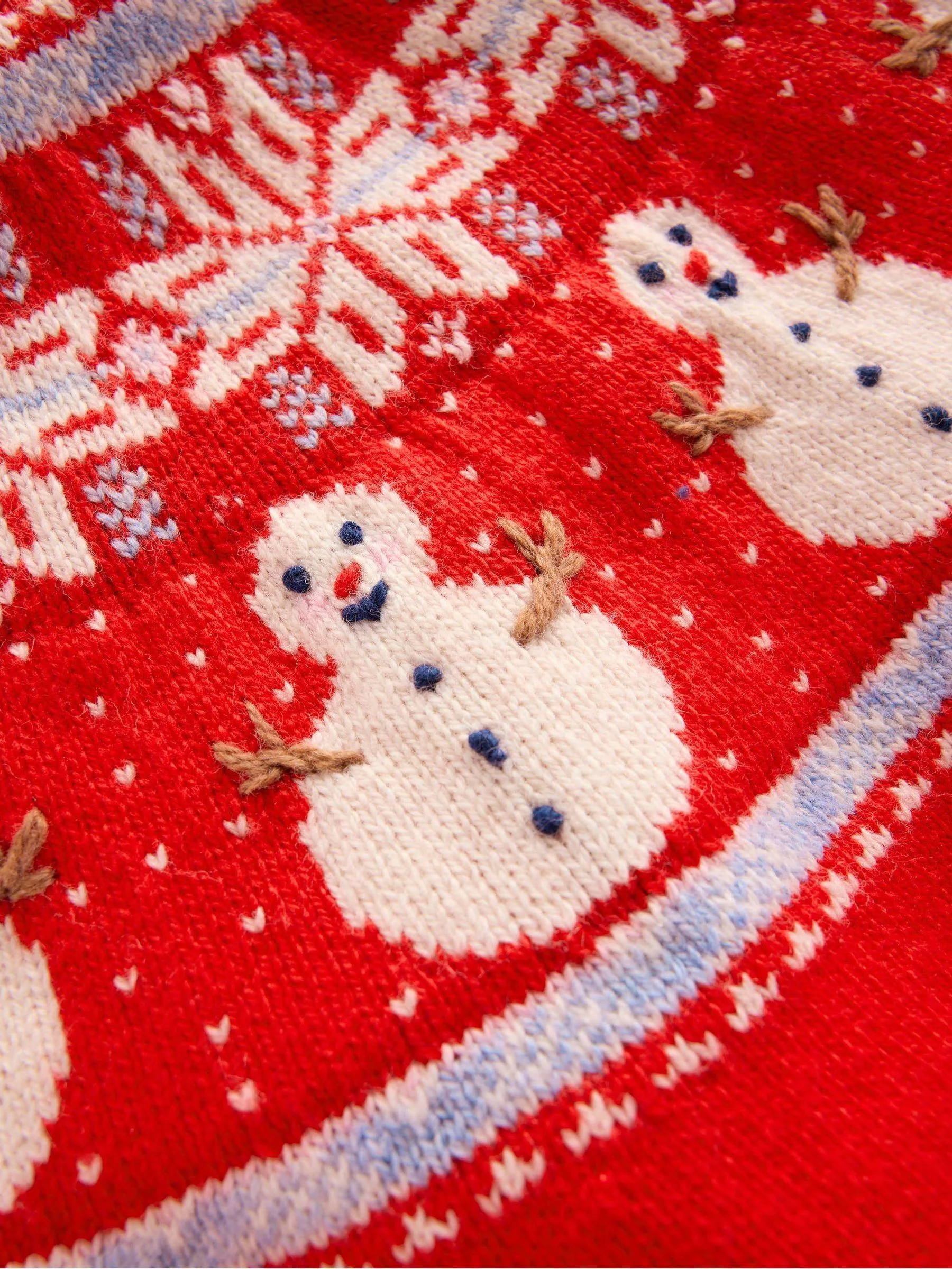 Rood - Boden Fair Isle kersttrui