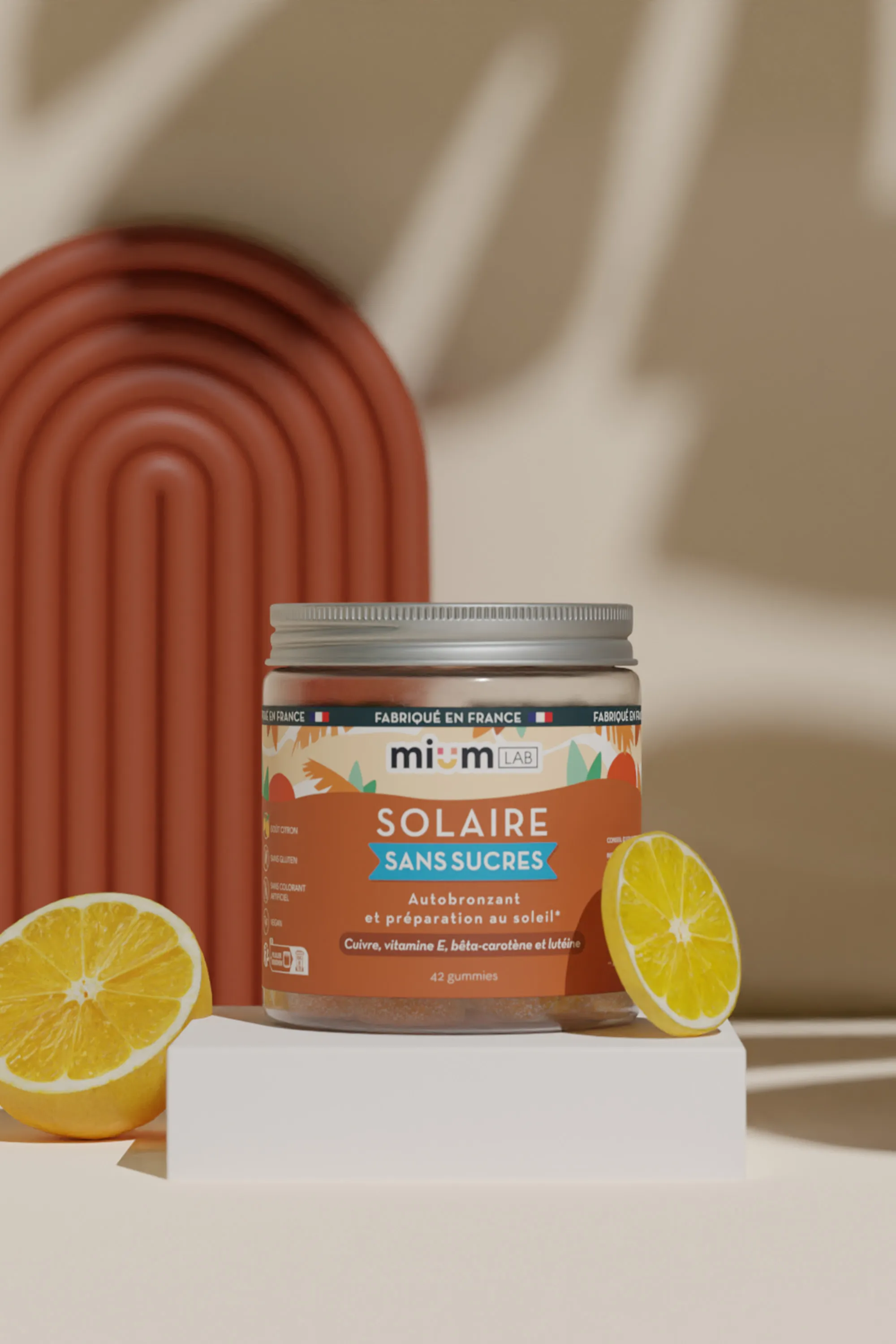Mium Lab ex Les Miraculeux Compléments alimentaires gummies Solaire sans sucres-100 g