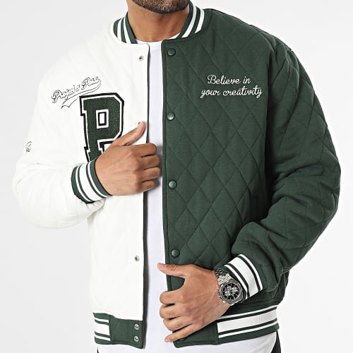 Veste Teddy 2230108 Blanc Vert
