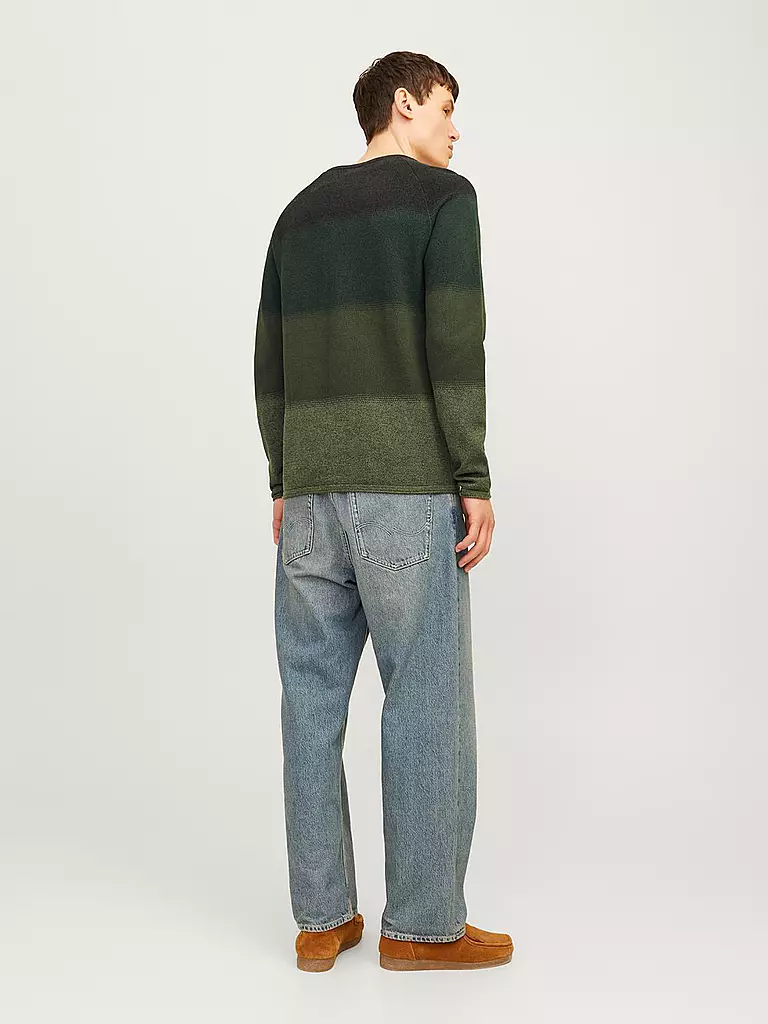 JACK & JONES Pullover  JJEHILL dunkelgrün