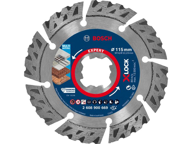Bosch Professional Diamanttrennscheibe X-LOCK Expert MultiM Expert MultiMaterial X-LOCK Diamanttrennscheiben