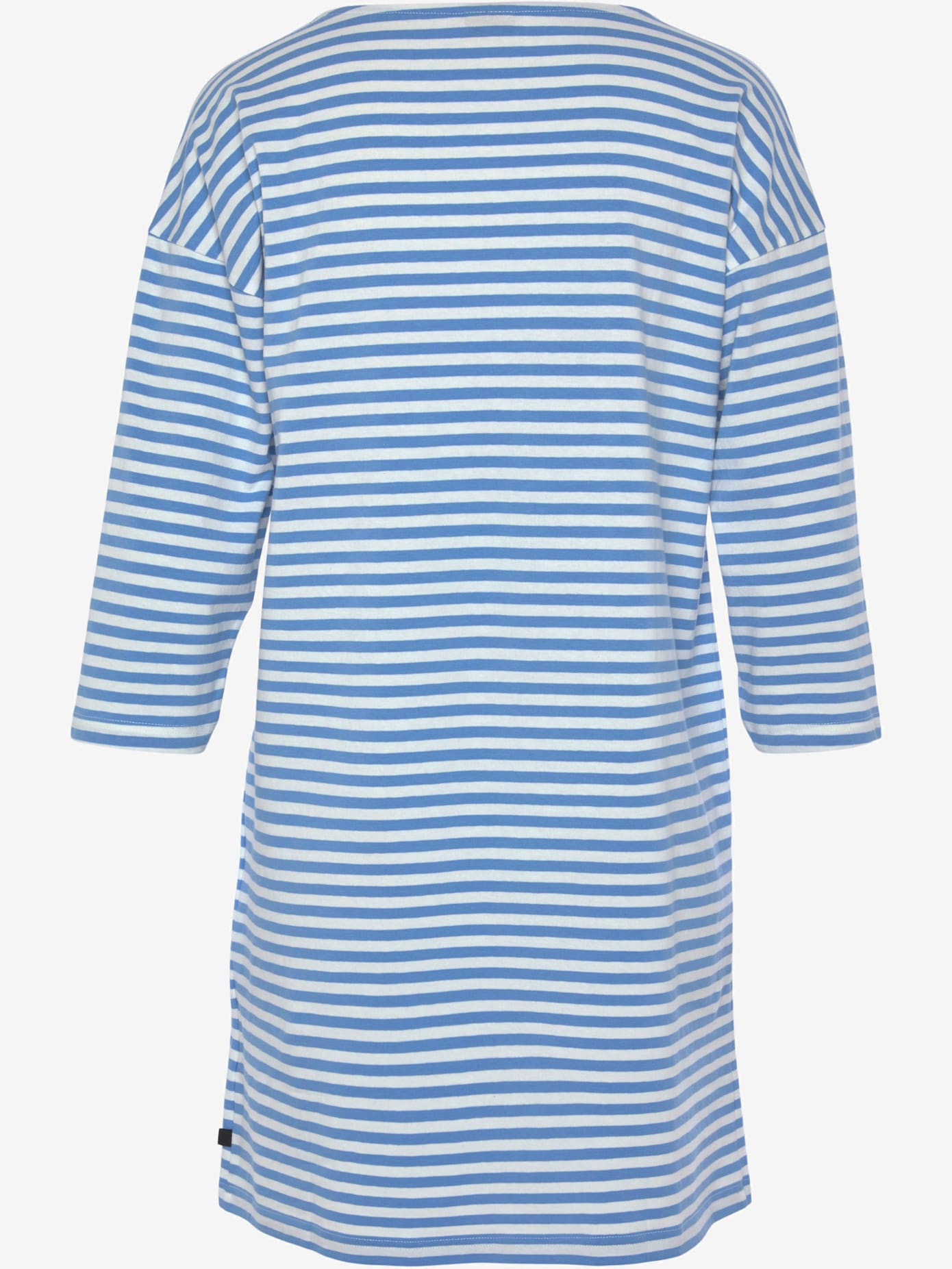 Chemise de nuit courte à rayures en fils teintés