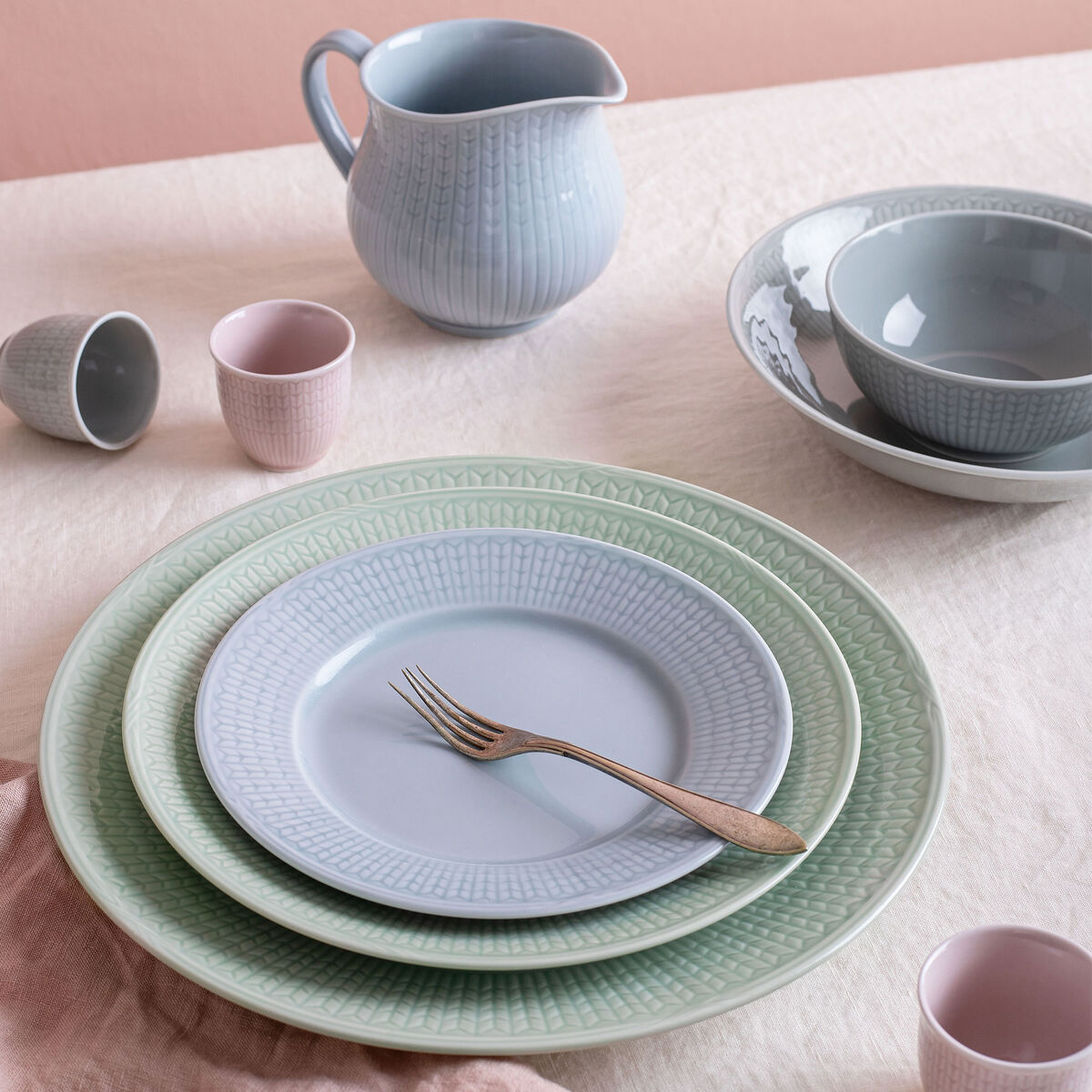 Swedish Grace Blå Tallerken 17 cm., porselen