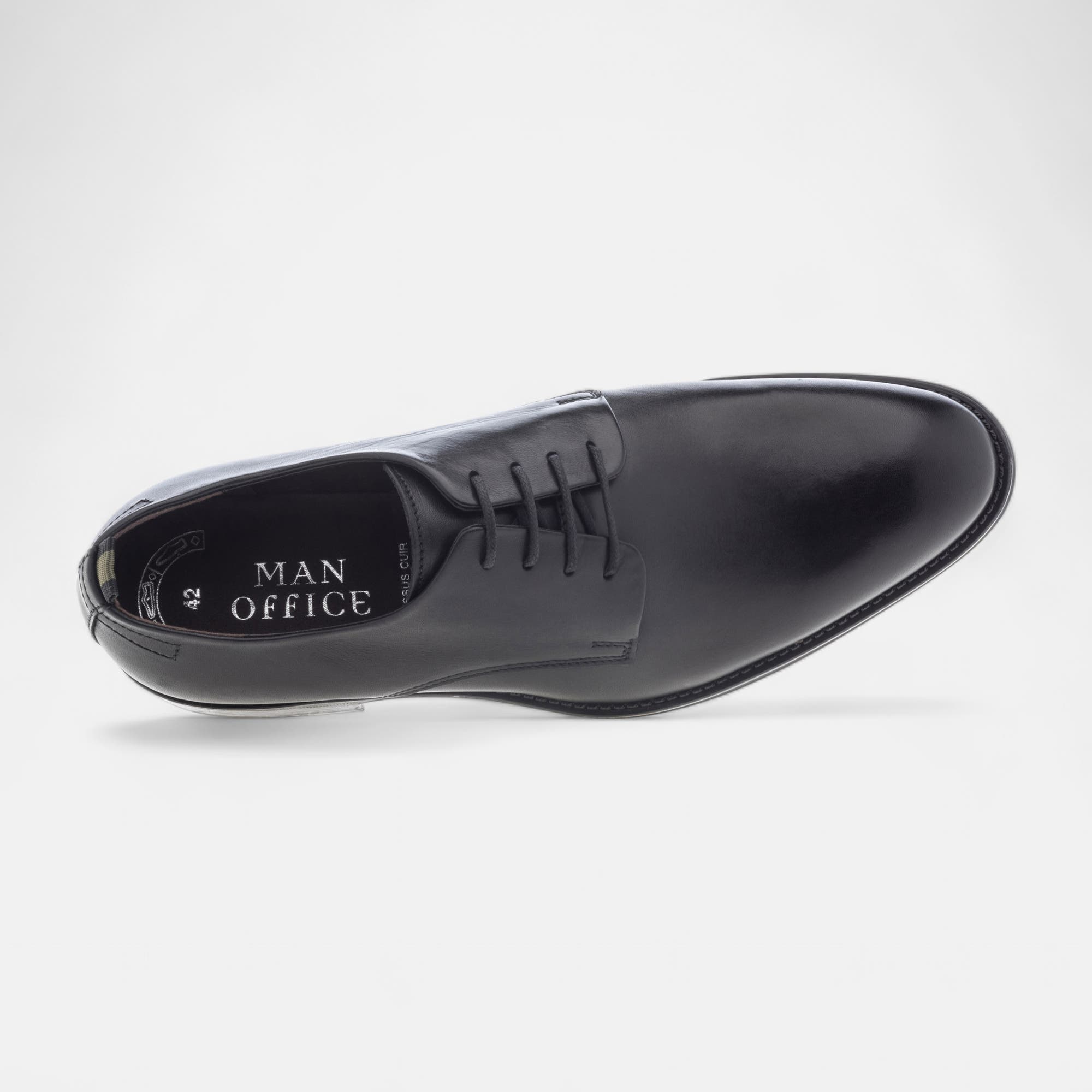 Derbies Homme en cuir noir