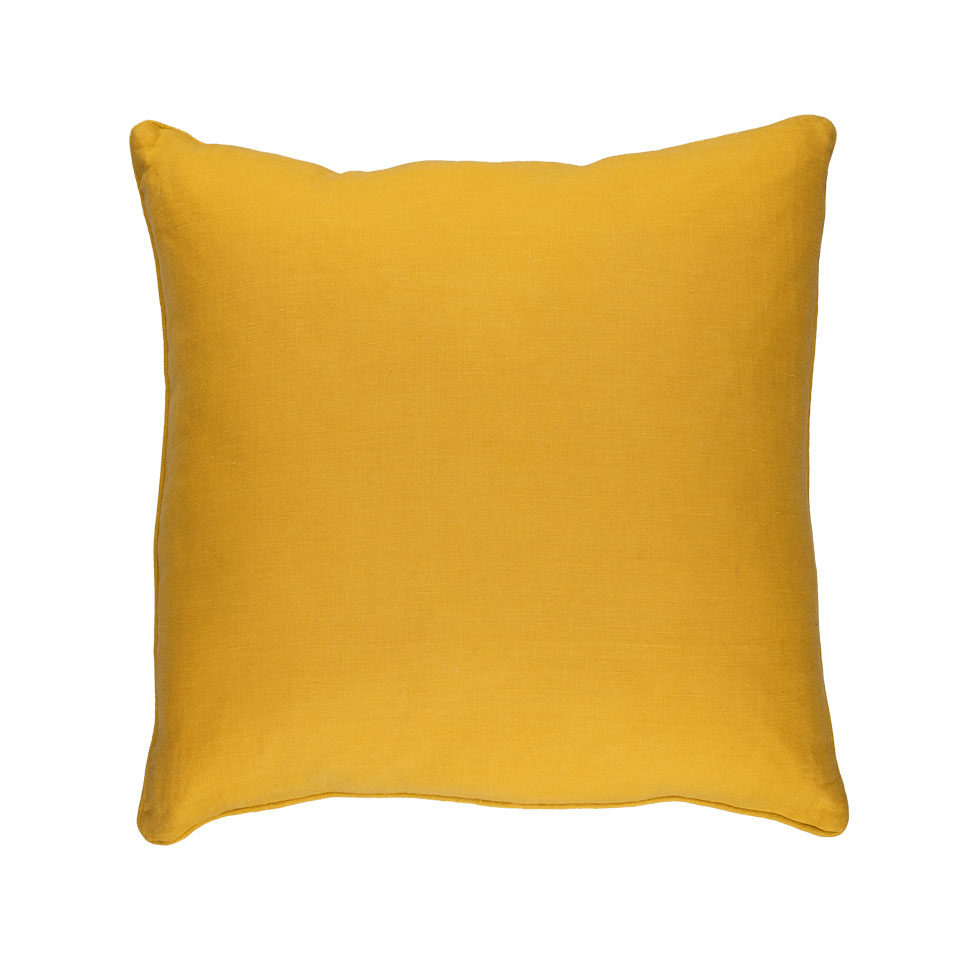 Kussen linnen Washed ochre