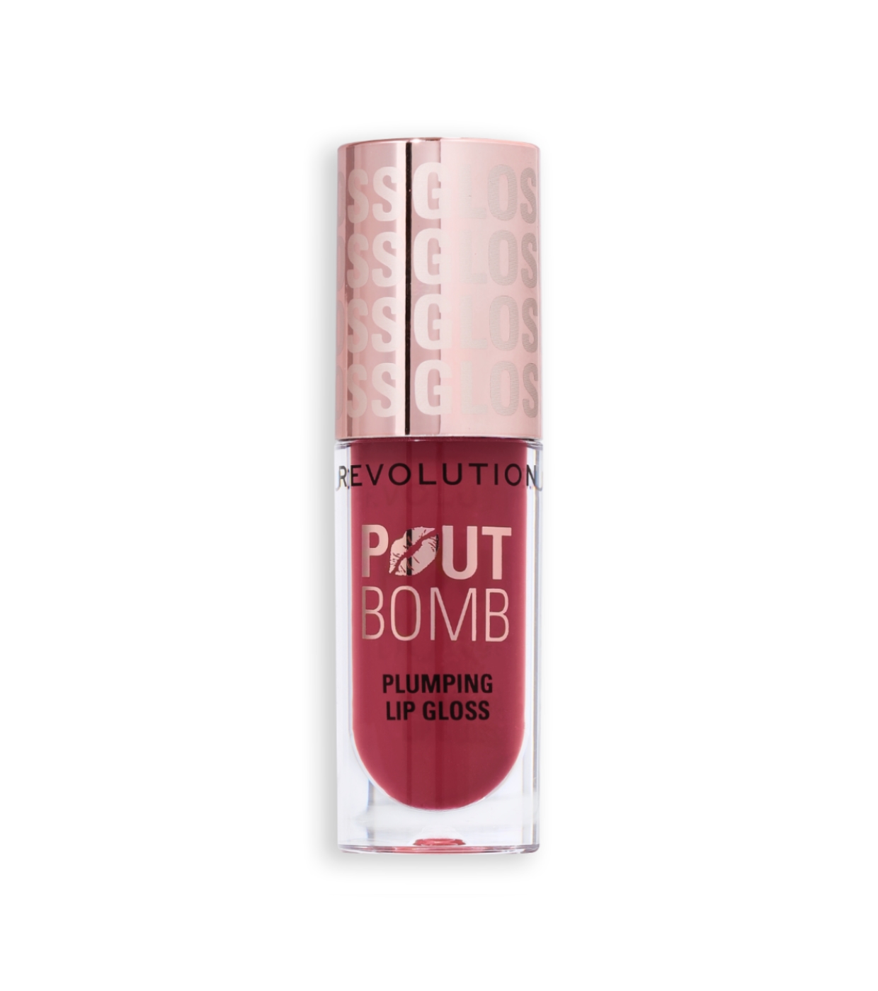 Revolution - Brilho labial volumizante Pout Bomb - Rosewood Rose Pink