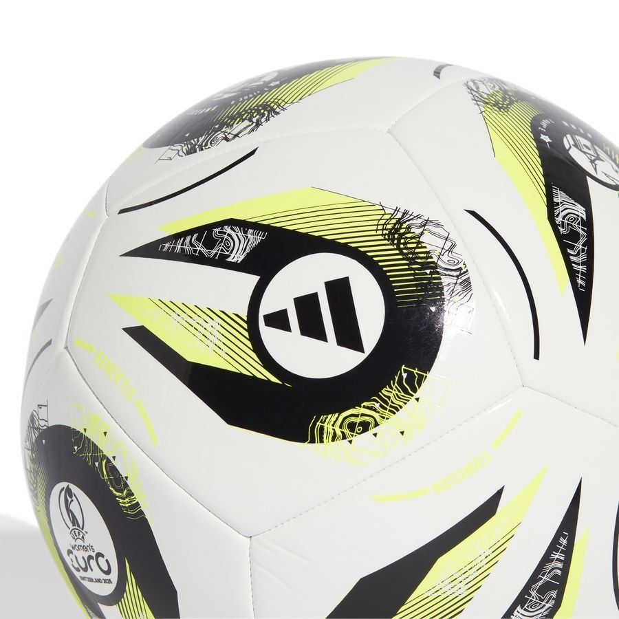 adidas Ballon Konektis Club Women's EURO 2025 - Blanc/Noir/Lucid Lemon