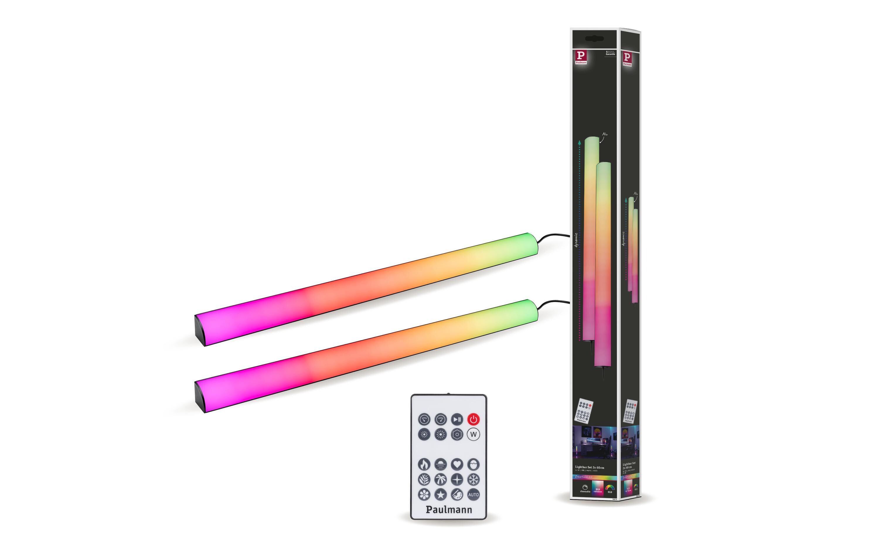 EntertainLED Lightbar Dynamic RGB, 60 cm, Schwarz, 2er SetLED-Lichtleiste