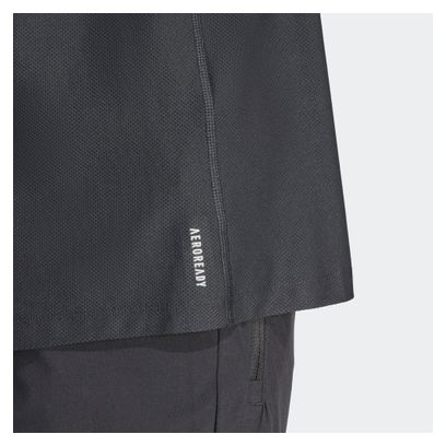 Maillot manches courtes adidas Own The Run Noir Homme