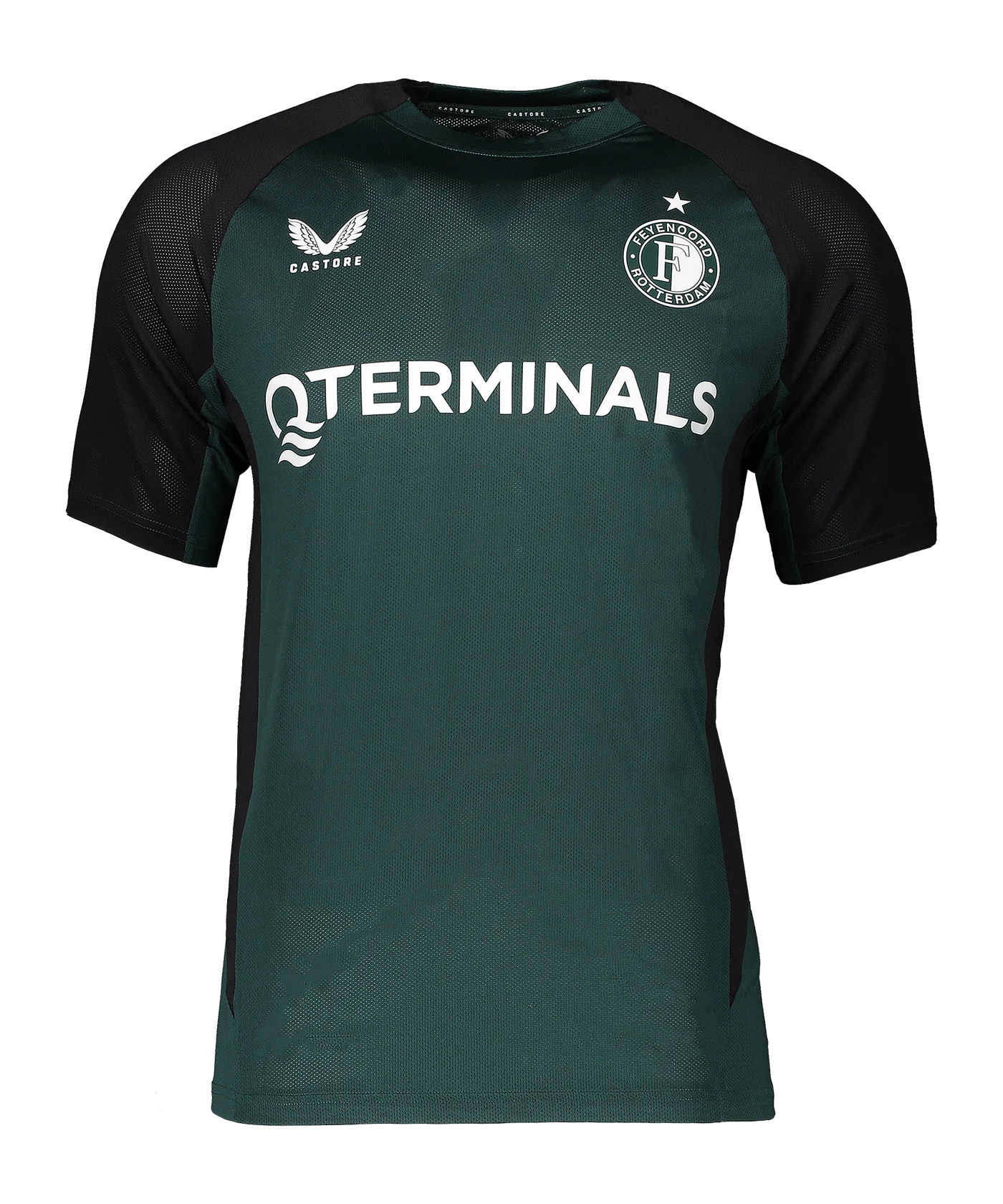 Castore Feyenoord Rotterdam Pro Coaches Trainingshirt Grün F092