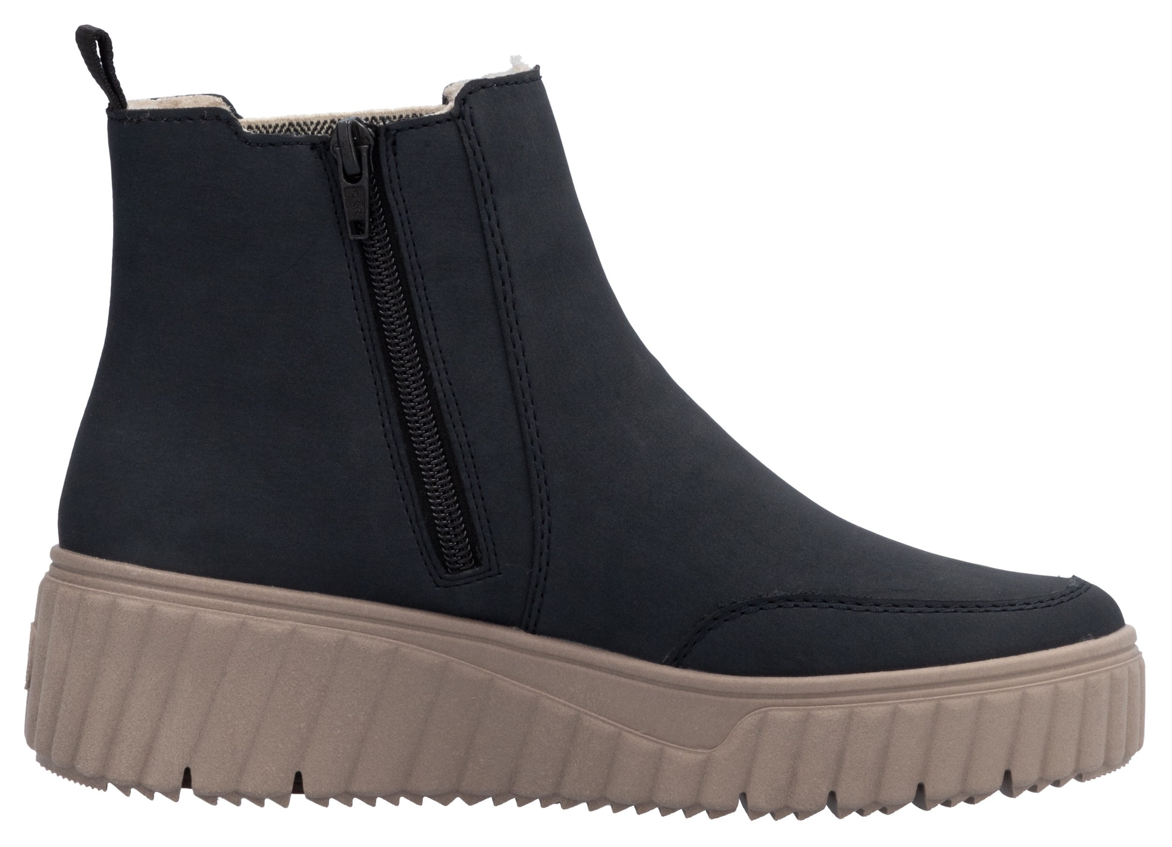 Rieker Chelseaboots  , Schlupfboots, Keilstiefelette mit Anziehlasche