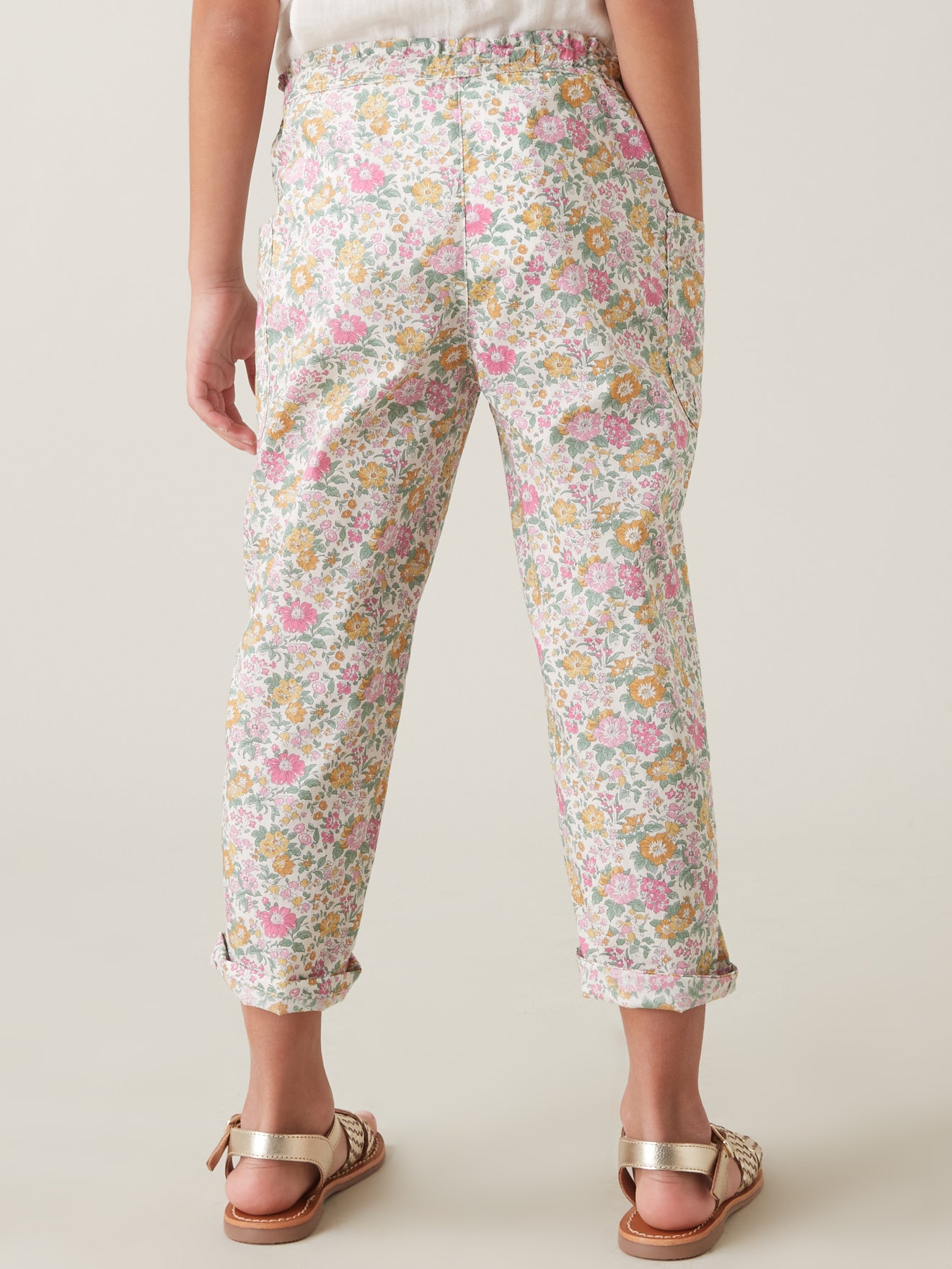 Pantalon en tissu Liberty Claire Rich Fille