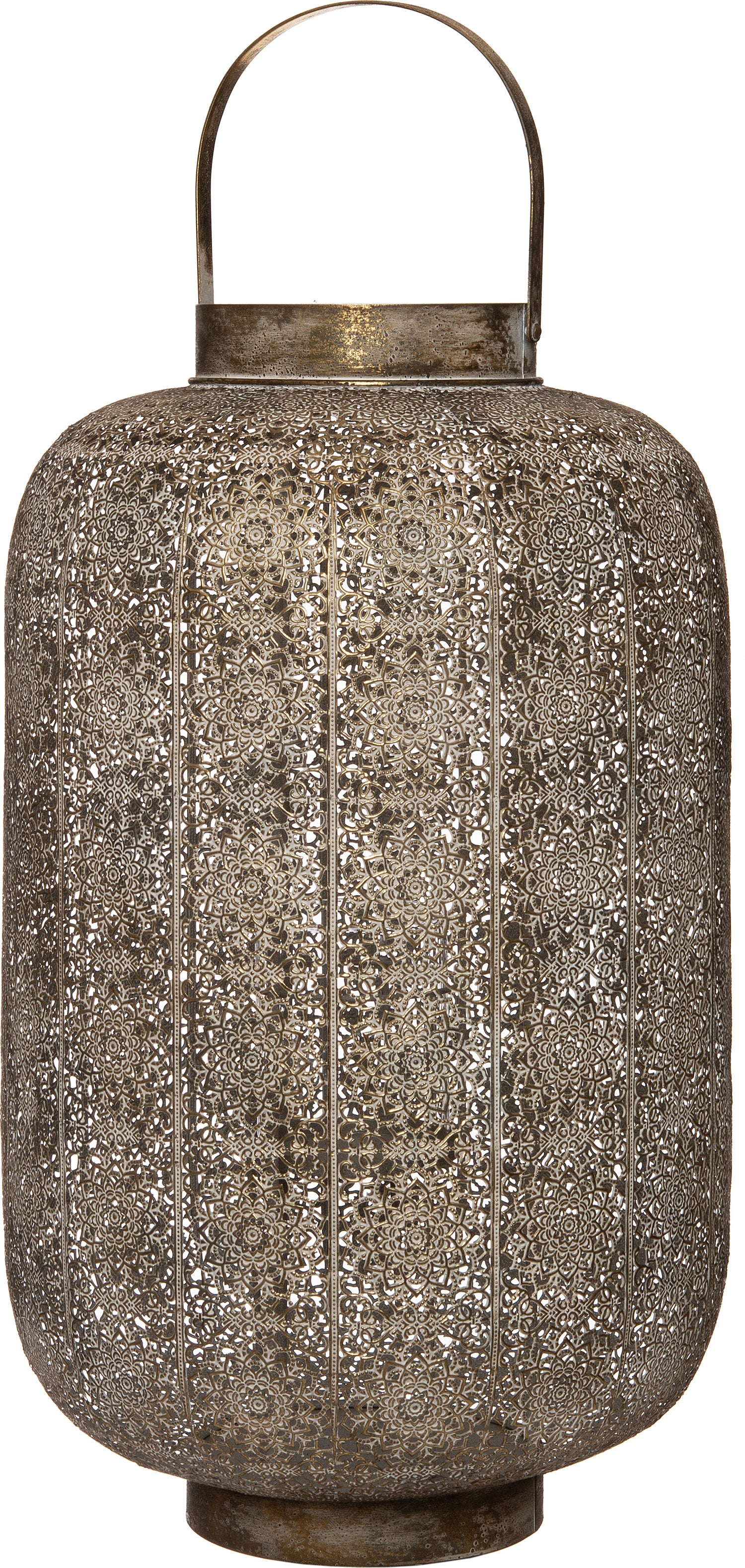 Intratuin windlicht Ivy goud D 46 H 56 cm