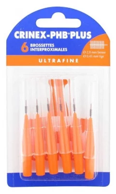 Crinex Phb Plus Brossette Inter-Dentaire Ultra Fine - 6 Brossettes Interproximales