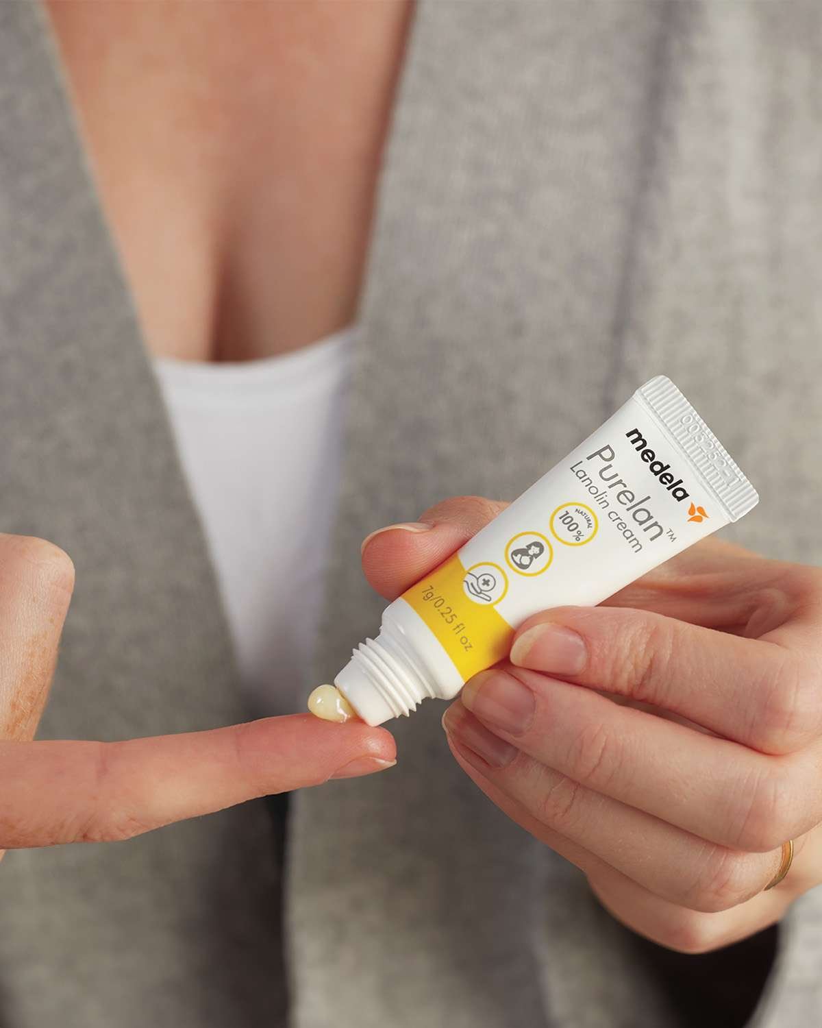 Brystvortekrem Purelan™ – 100% Naturlig Lanolinkrem – 7g