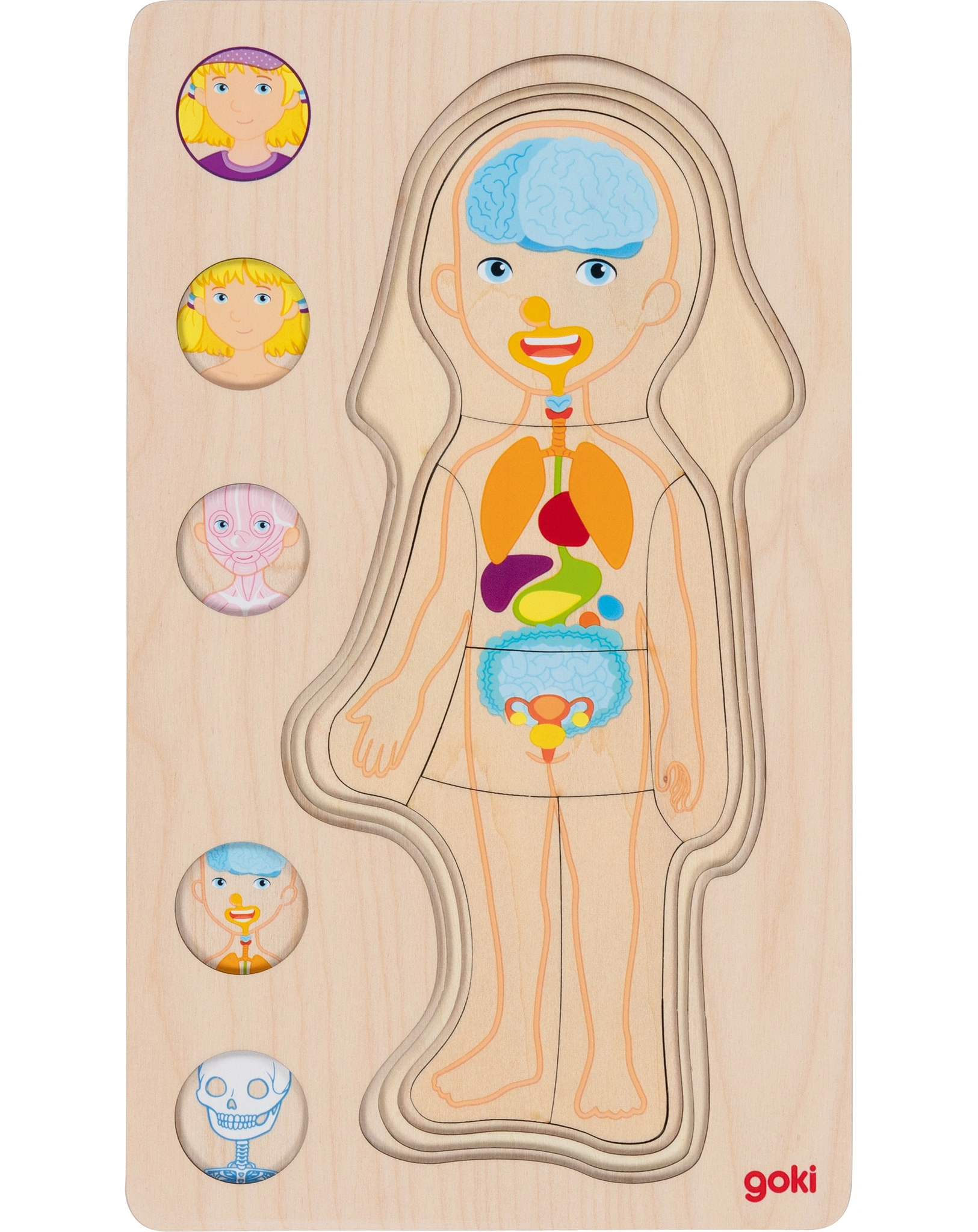 Schichtenpuzzle MÄDCHEN aus Holz