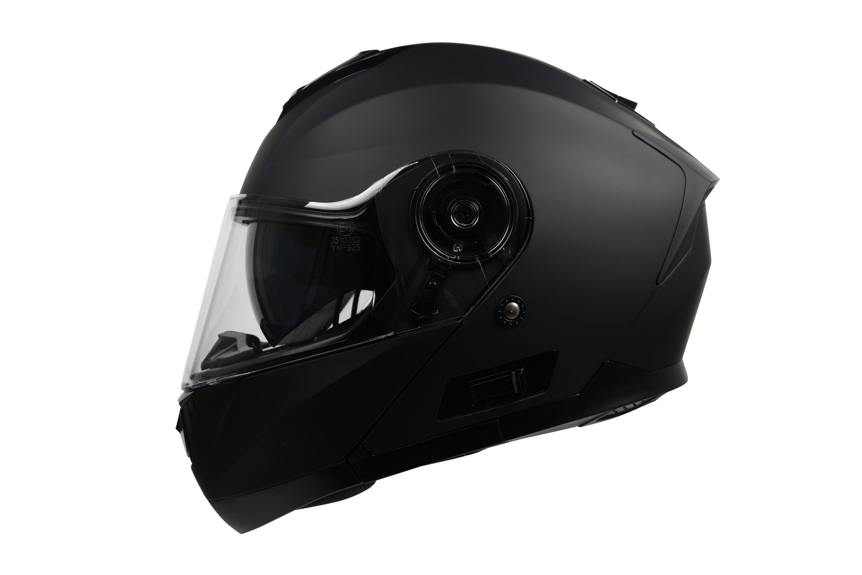 Motorrad Klapphelm schwarz matt Grösse 59/60