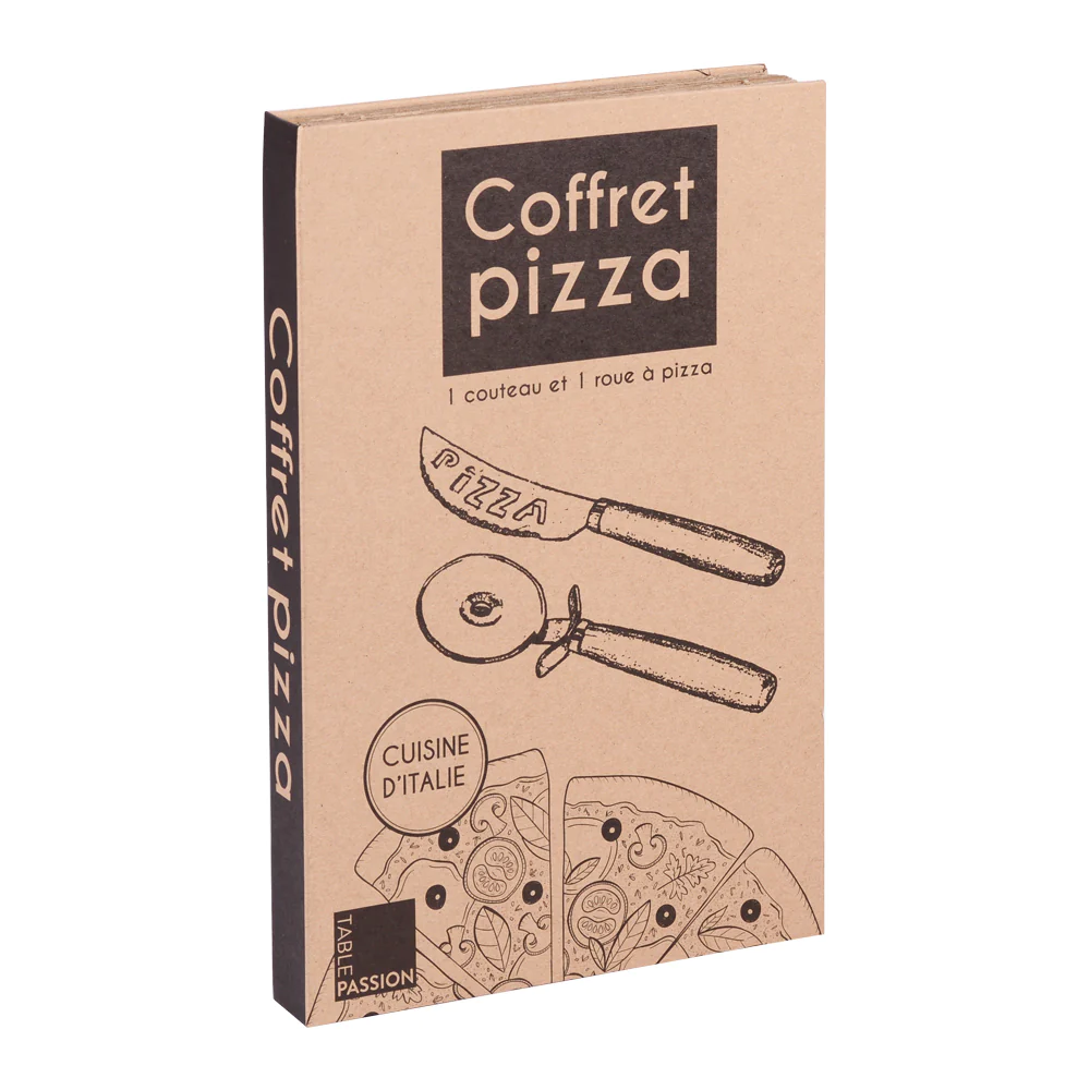 Coffret Service à Pizza 2 pièces Table passion