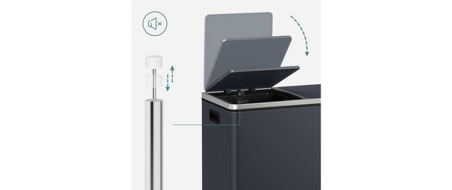SONGMICS Mülleimer »60 l« 2 Behälter