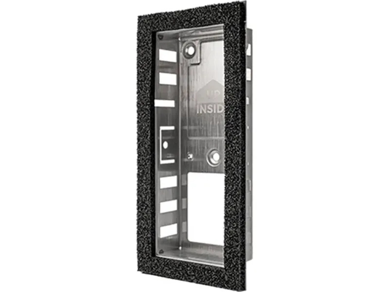 DoorBird D1101V, Udtræk monteringsboks, Sort, Rustfrit stål, DoorBird, Rustfrit stål, 40 mm, 31,2 mm