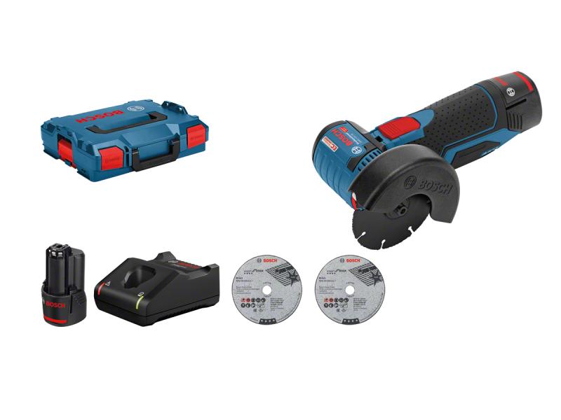 Bosch Professional Winkelschleifer GWS 12 V-76 V-EC Kit 12-Volt-Akku-Winkelschleifer Kit