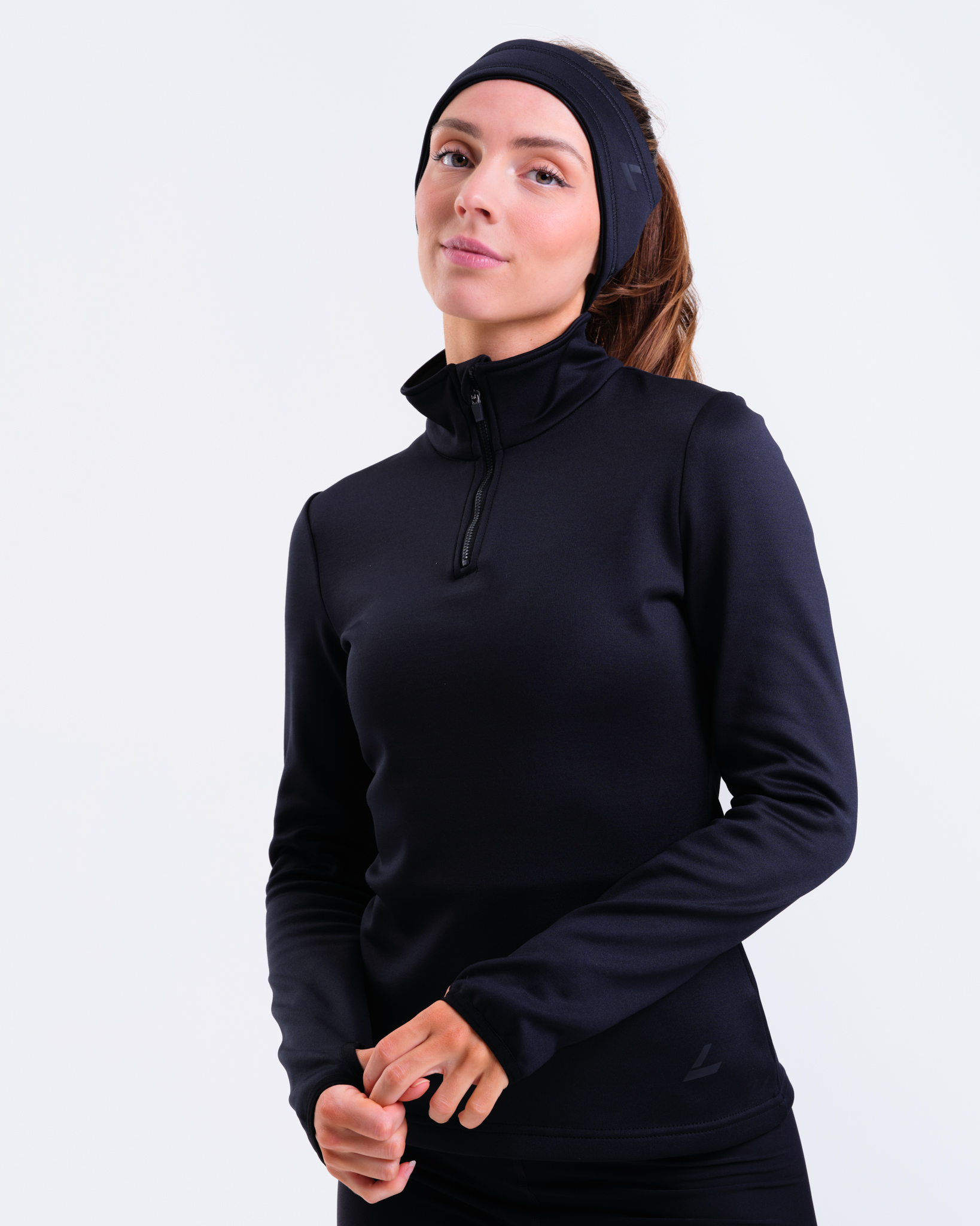 LEVITY Accelerate Winter Half Zip LS Black Beauty