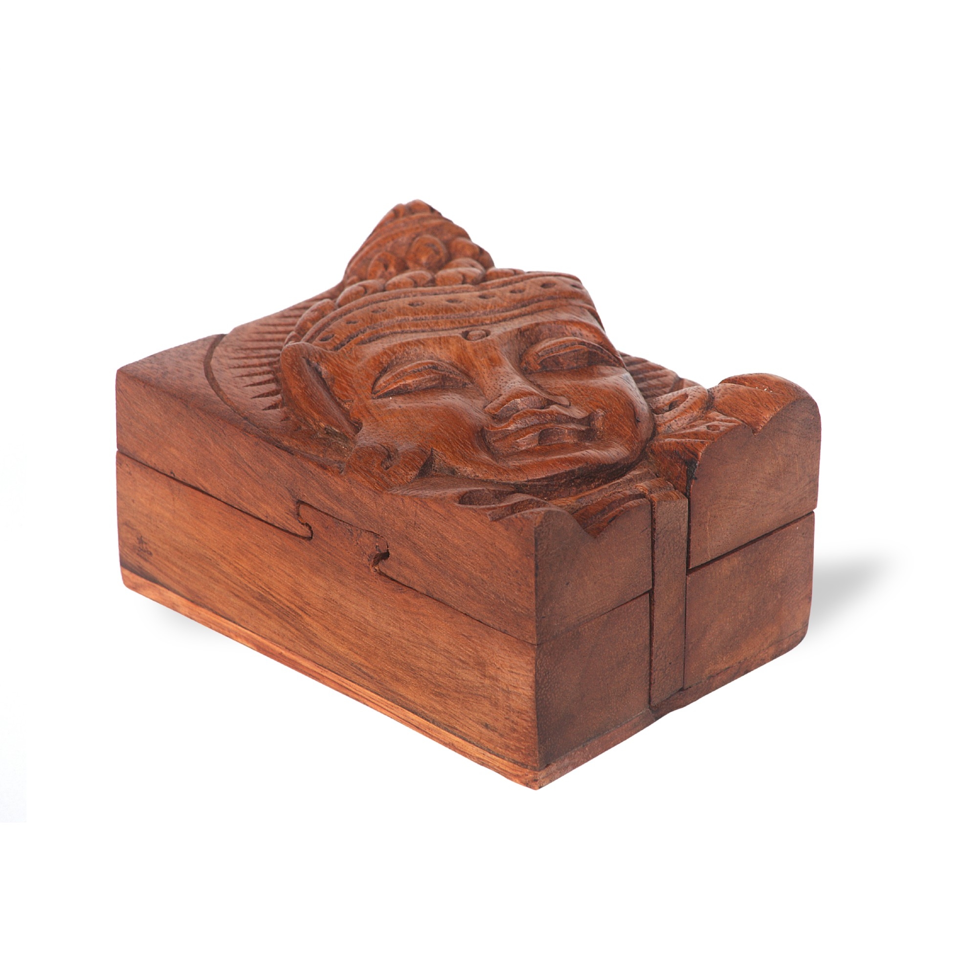 Secret Box 'Buddha', braun, T 7 cm, B 12 cm, 9 cm von fischer's lagerhaus