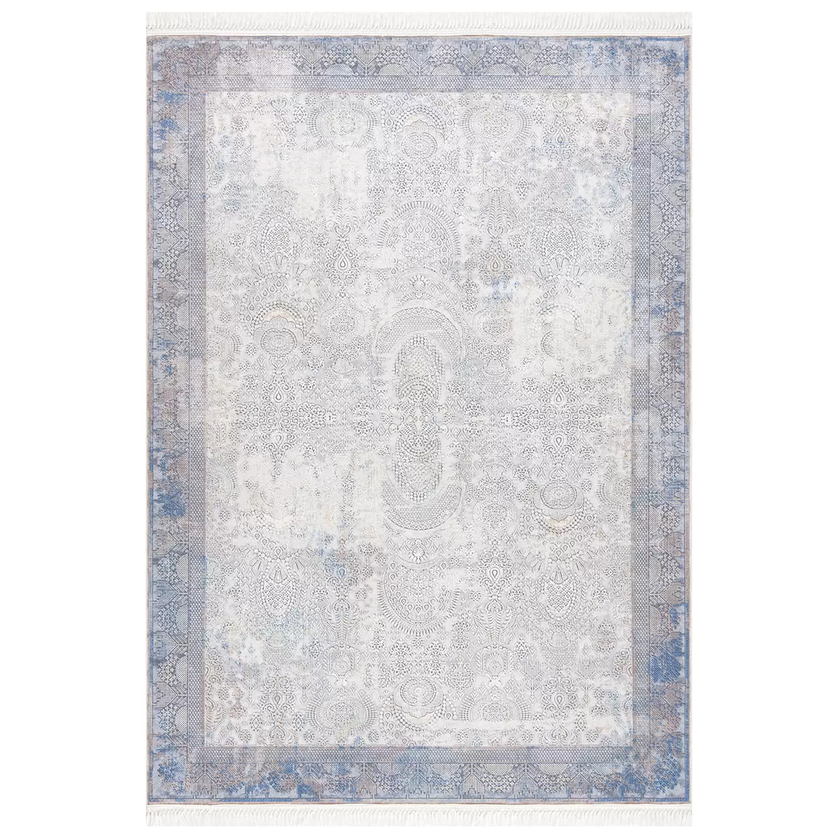 Teppich Glossy grau,silber,blau