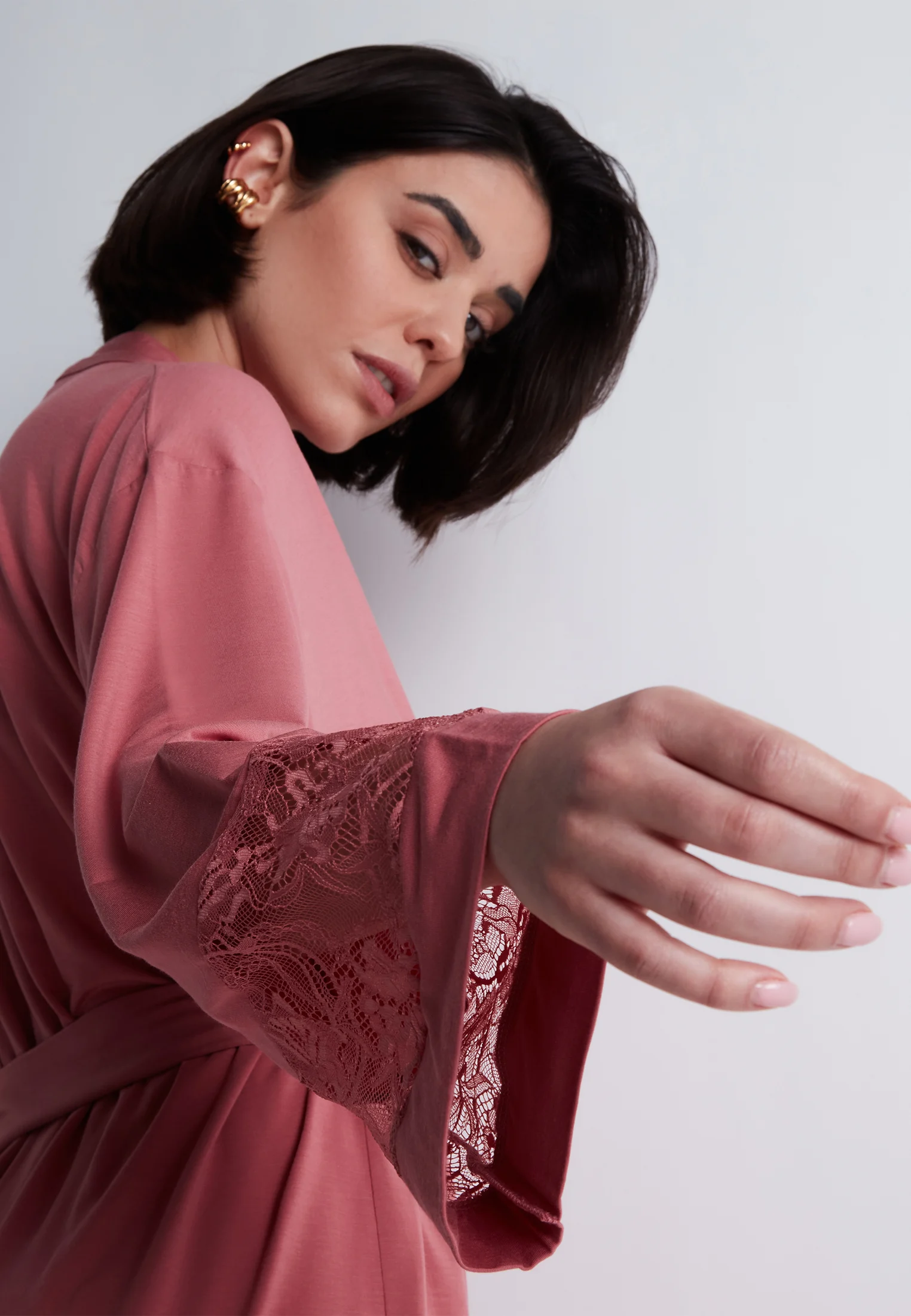 LAZY DAYS - Kimono | Rose