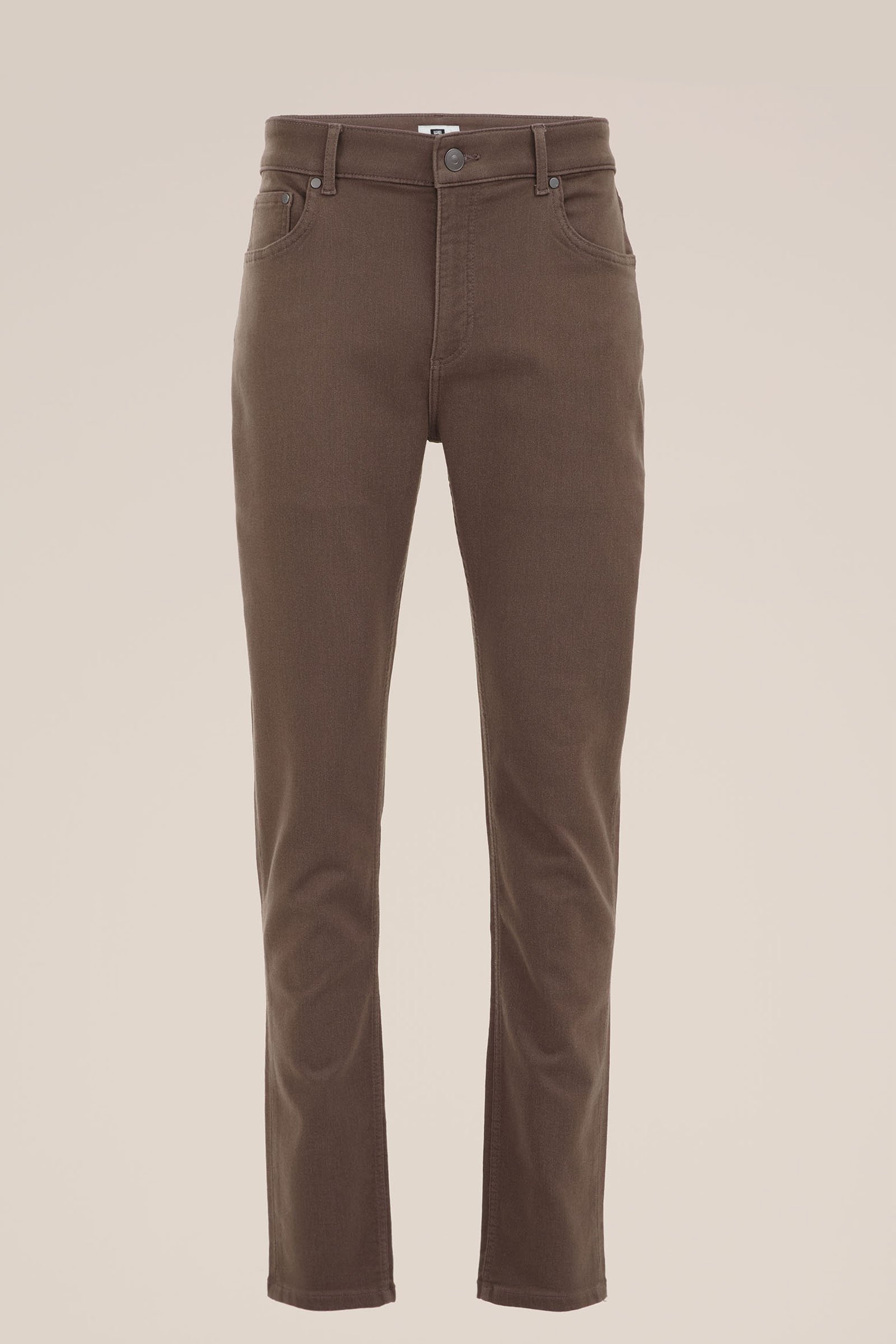 slim fit broek van jog denim Fundamentals Mosgroen